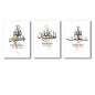 Set of 3 Premium Wall Art Photo Tiles – Modern Home Decor Sets 8x11