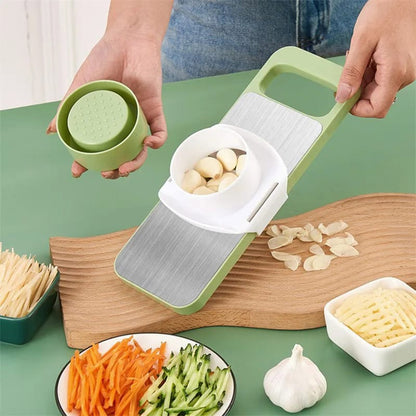 Manual Food Grater, 5 In 1 Grater And Slicer With Stainless Steel Blade, Multi-Functional Vegetable Fruit Slicer For Kitchen