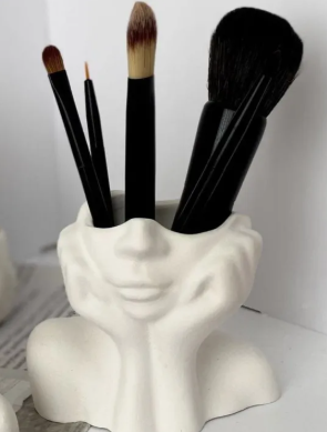 LADY HEAD VASE| FLOWER CONCRETE VASE| HOMEDECOR ITEM| HANDMADE ITEM